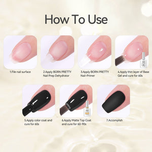 Matte Top Coat 15ml Gel Nail Polish BORN PRETTY
