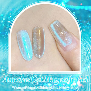 Auroras Cat Magnetic Gel Polish MY93 Angel Tears 10ml Gel Nail Polish BORN PRETTY