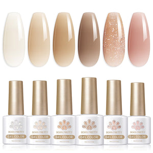 6 Colors Jelly Gel Set Secret Garden 7ml Gel Nail Polish BORN PRETTY
