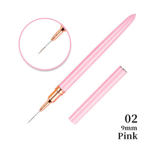 Pink Black Nail Art Liner Brush Tools & Accessories No Brand 02