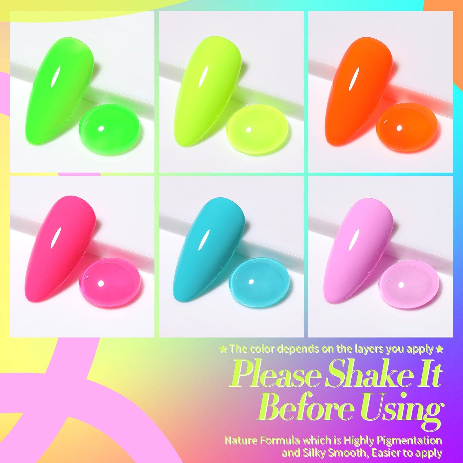 6 Colors Gel Polish Set Modern City 7ml Gel Nail Polish BORN PRETTY