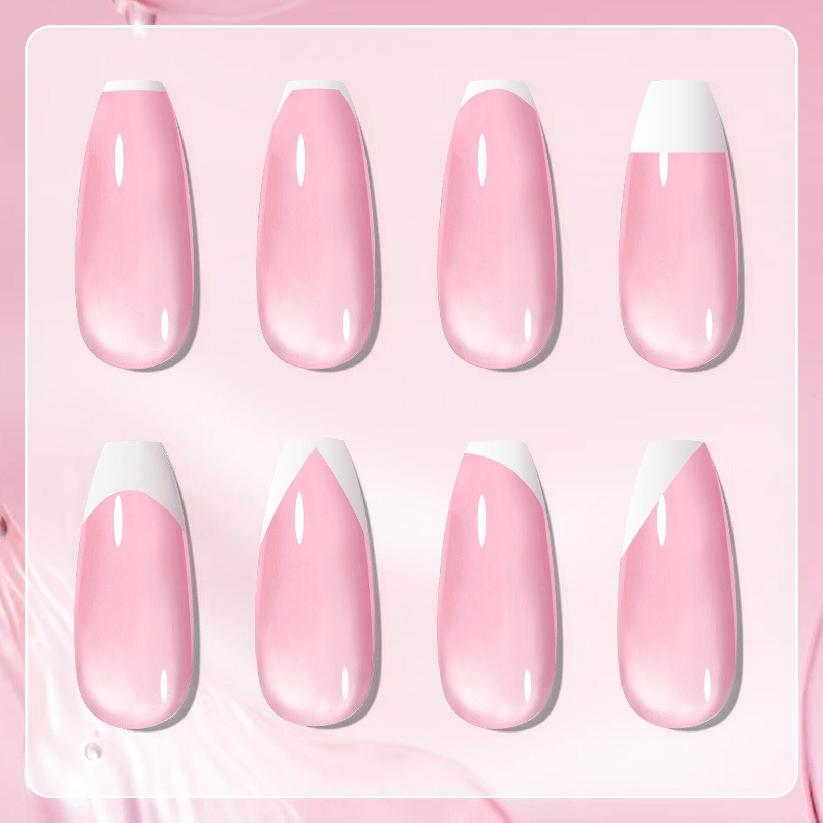 3pcs French Nails Kit #02 Gel Nail Polish BORN PRETTY