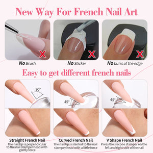 3pcs French Nails Kit #03 Gel Nail Polish BORN PRETTY