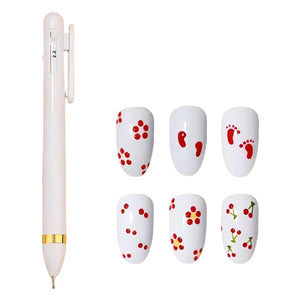 4 in 1 Nail Art Dotting Pen Rhinestone Picker Tools & Accessories No Brand