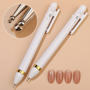 4 in 1 Nail Art Dotting Pen Rhinestone Picker Tools & Accessories No Brand