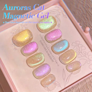 4 Colors Auroras Cat Magnetic Gel Polish Set 5ml Gel Nail Polish BORN PRETTY