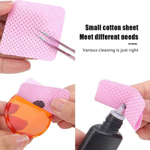 300pcs White Lint Free Nail Wipes Nail Care No Brand