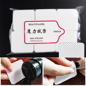 300pcs White Lint Free Nail Wipes Nail Care No Brand