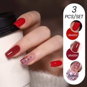 3pcs Color Gel Set 15ml Gel Nail Polish UR SUGAR 08