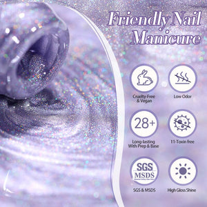 Water Light Cat Magnetic Gel Polish MY87 Star Island 10ml Gel Nail Polish BORN PRETTY