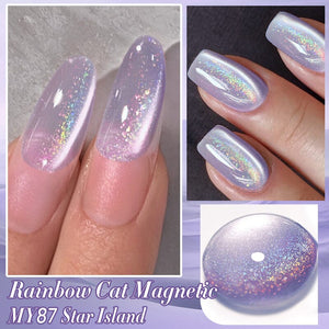 Water Light Cat Magnetic Gel Polish MY87 Star Island 10ml Gel Nail Polish BORN PRETTY