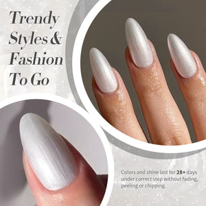 Shimmer Pearl Gel Polish Moonlit Pearl 15ml Gel Nail Polish BORN PRETTY