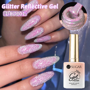 Glitter Reflective Gel 15ml Gel Nail Polish UR SUGAR URD001