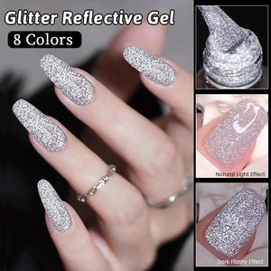 Glitter Reflective Gel 15ml Gel Nail Polish UR SUGAR