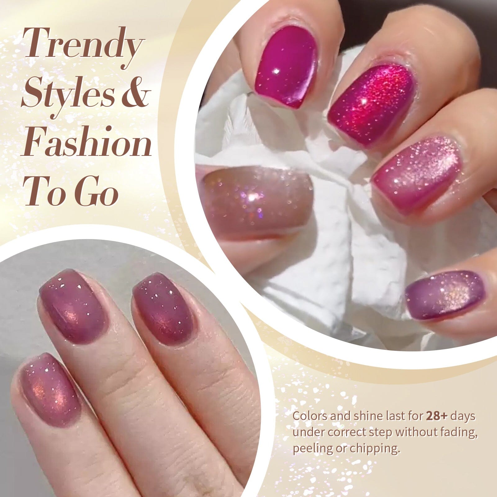 6 Colors Cat Magnetic Gel Mystic Twilight 7ml Gel Nail Polish BORN PRETTY