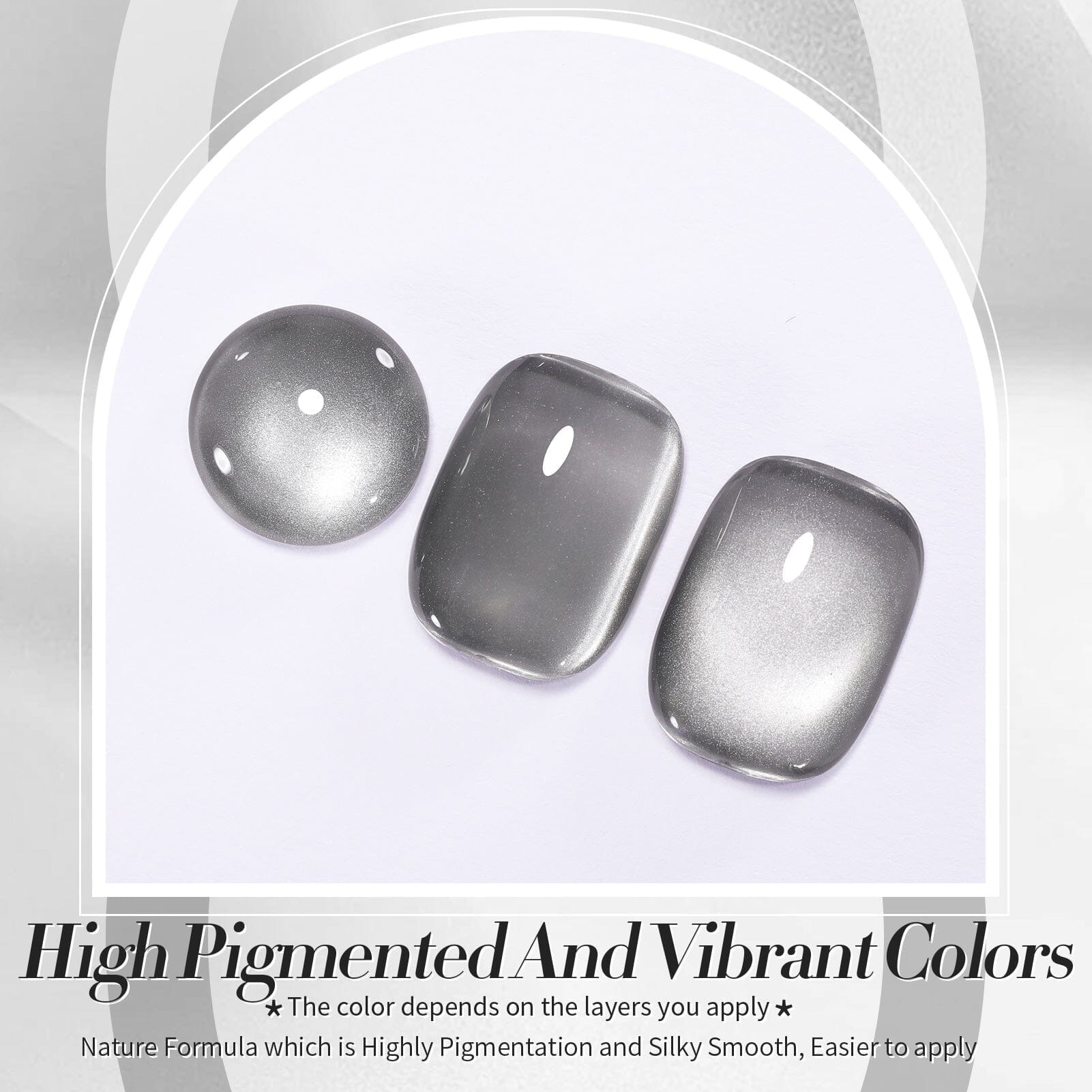 Moonlight Cat Magnetic Gel - Gray 15ml Gel Nail Polish BORN PRETTY