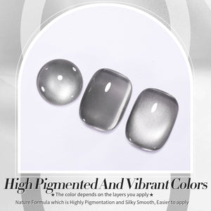 Moonlight Cat Magnetic Gel - Gray 15ml Gel Nail Polish BORN PRETTY