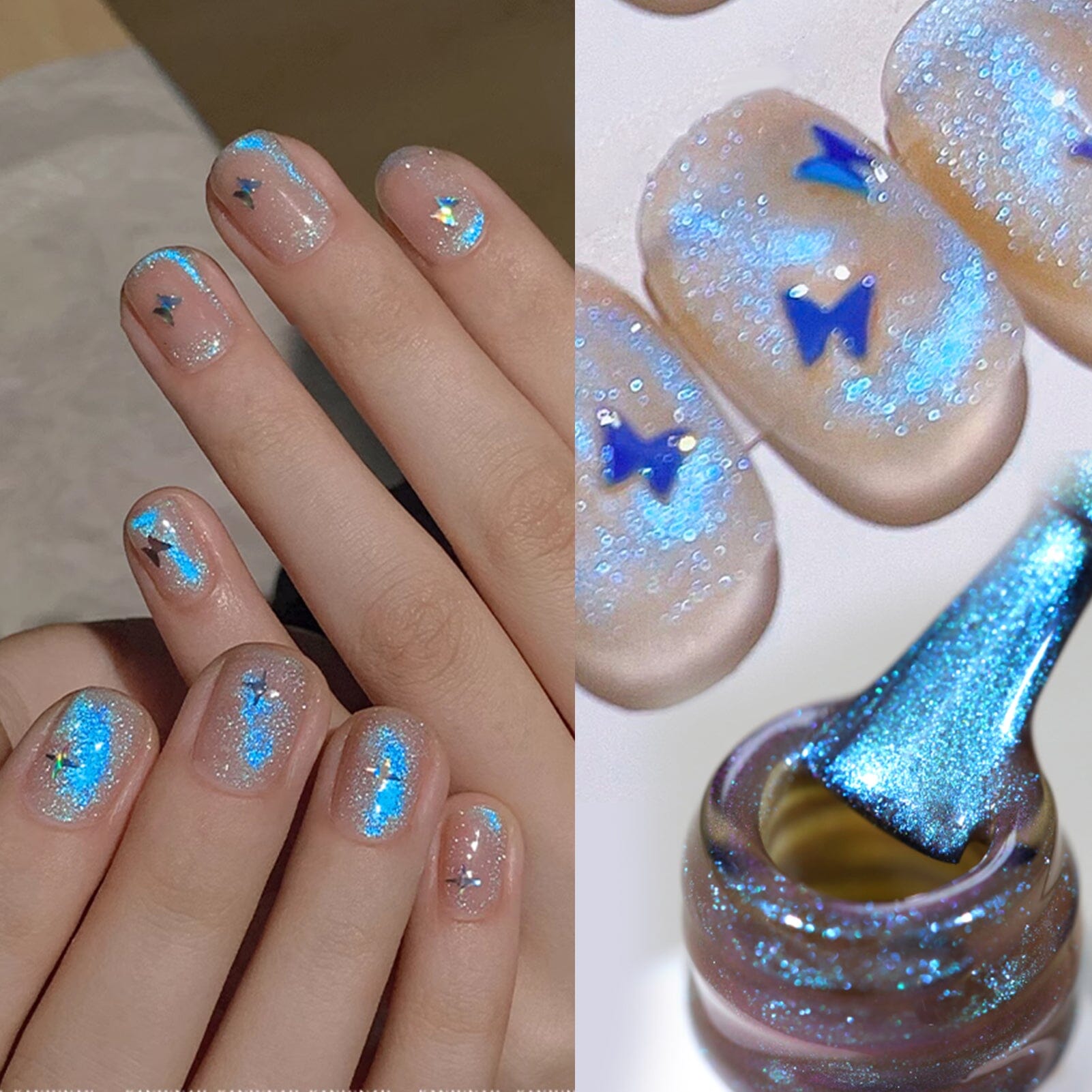 Blue Auroras Cat Magnetic Gel Polish 15ml Gel Nail Polish BORN PRETTY