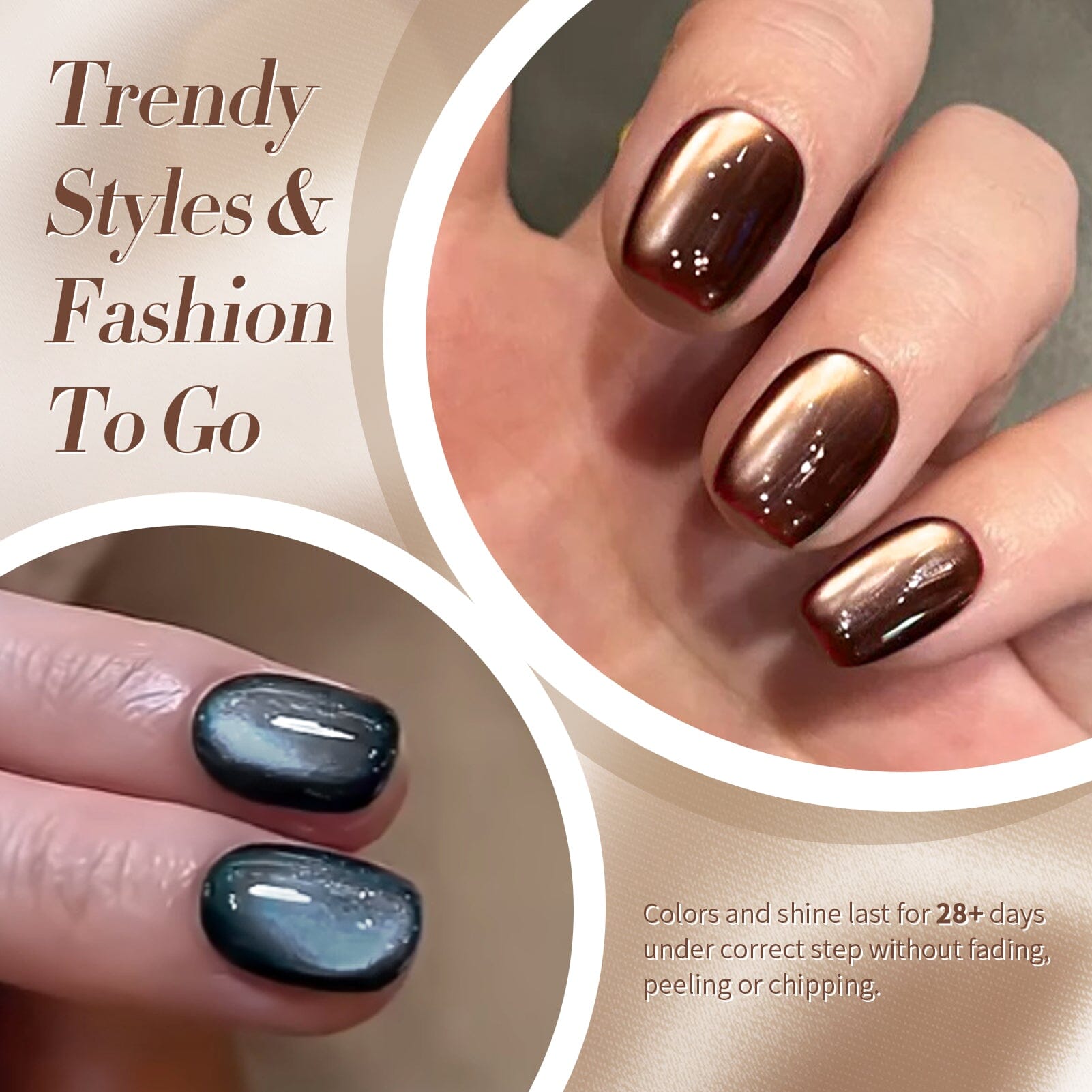 6 Colors Retro Cat Magnetic Gel The Dark Romance 7ml Gel Nail Polish BORN PRETTY