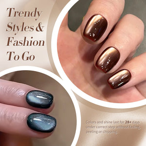 6 Colors Retro Cat Magnetic Gel The Dark Romance 7ml Gel Nail Polish BORN PRETTY