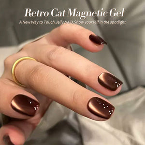 6 Colors Retro Cat Magnetic Gel The Dark Romance 7ml Gel Nail Polish BORN PRETTY