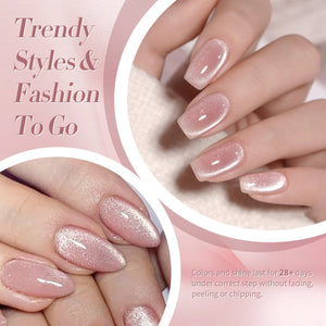 Milky Pink Cat Magnetic Gel Polish 15ml Gel Nail Polish BORN PRETTY