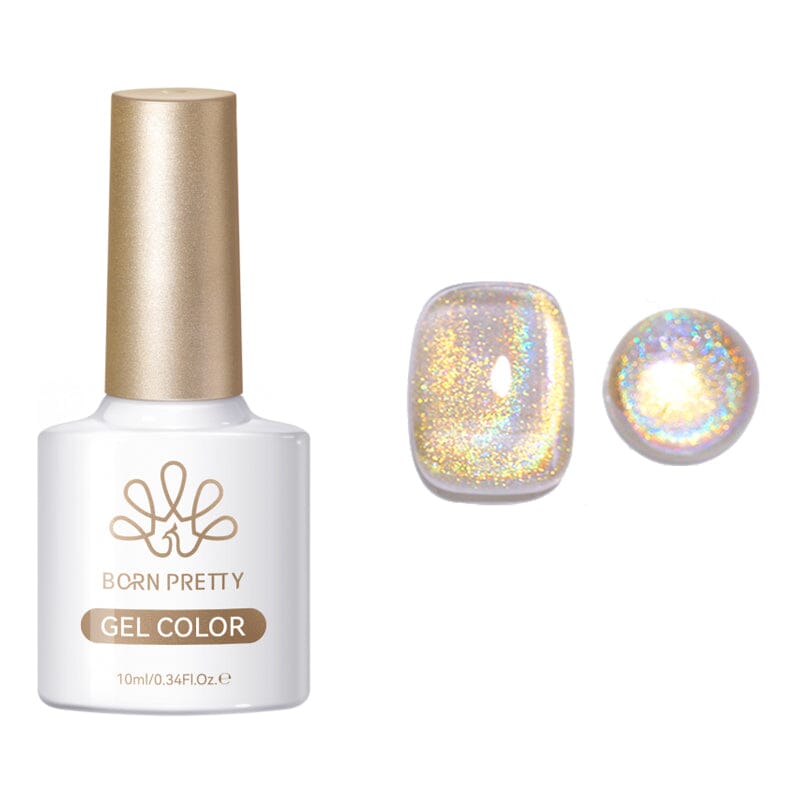 Auroras Cat Magnetic Gel MY360 Rainbow Candy 10ml Gel Nail Polish BORN PRETTY