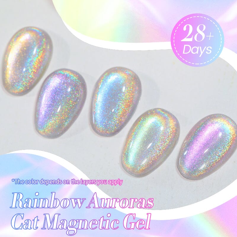 Rainbow Auroras Cat Magnetic Gel 10ml Gel Nail Polish BORN PRETTY