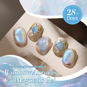 Auroras Cat Magnetic Gel Rainbow Candy 10ml HEMA/TPO FREE Gel Nail Polish BORN PRETTY