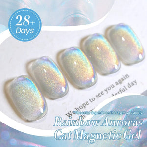 Auroras Cat Magnetic Gel MY358 Rainbow Candy 10ml HEMA/TPO FREE Gel Nail Polish BORN PRETTY
