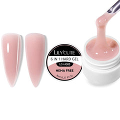 6 in 1 Hard Gel 8ml LC-HG05 Extension Nail Gel LILYCUTE