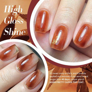 Brown Jelly Gel Polish JN87 10ml Gel Nail Polish BORN PRETTY