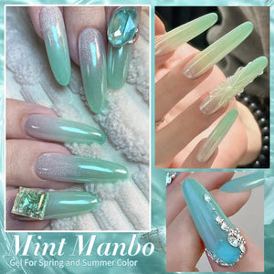 6 Colors Mint Manbo Gel Polish Set 01 10ml Gel Nail Polish BORN PRETTY