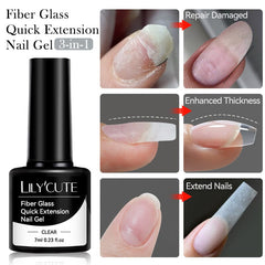 Fiber Glass Quick Extension Nail Gel 7ml Extension Nail Gel LILYCUTE