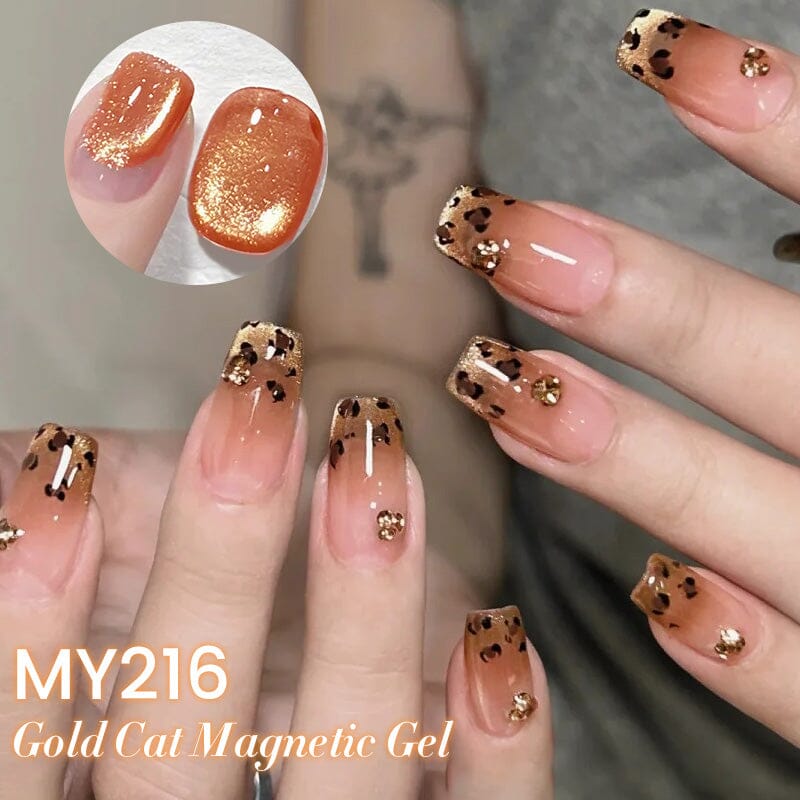 Gold Cat Magnetic Gel MY216 Classic Poetry 10ml Gel Nail Polish BORN PRETTY