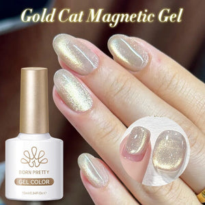 Gold Cat Magnetic Gel MY215 Classic Poetry 10ml Gel Nail Polish BORN PRETTY