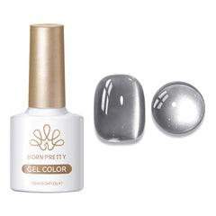 Glass Cat Magnetic Gel MY78 Smoky Aash 10ml Gel Nail Polish BORN PRETTY