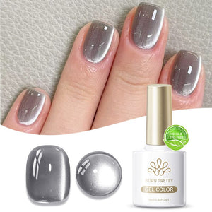 Water Light Cat Magnetic Gel Polish MY78 Smoky Aash 10ml HEMA/TPO FREE Gel Nail Polish BORN PRETTY