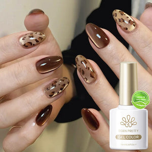 Water Light Cat Magnetic Gel Polish MY80 Dark Chocolate 10ml HEMA/TPO FREE Gel Nail Polish BORN PRETTY