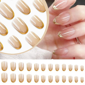 24pcs DY1312-B7 Almond Press on Nails Nail Tips No Brand