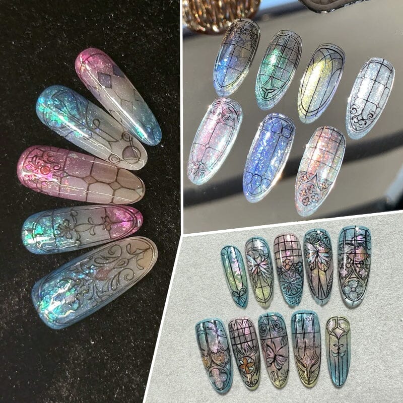 CHURCH WINDOW-N12 Nail Stamping Plate Stamping Nail BORN PRETTY