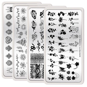 Nail Stamping Plate (Window, Christmas, Animal, Flowers N12/N13/N14/N15) Stamping Nail BORN PRETTY