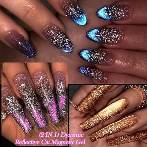 Dynamic Reflective Cat Magnetic Gel DG02 7ml Gel Nail Polish LILYCUTE