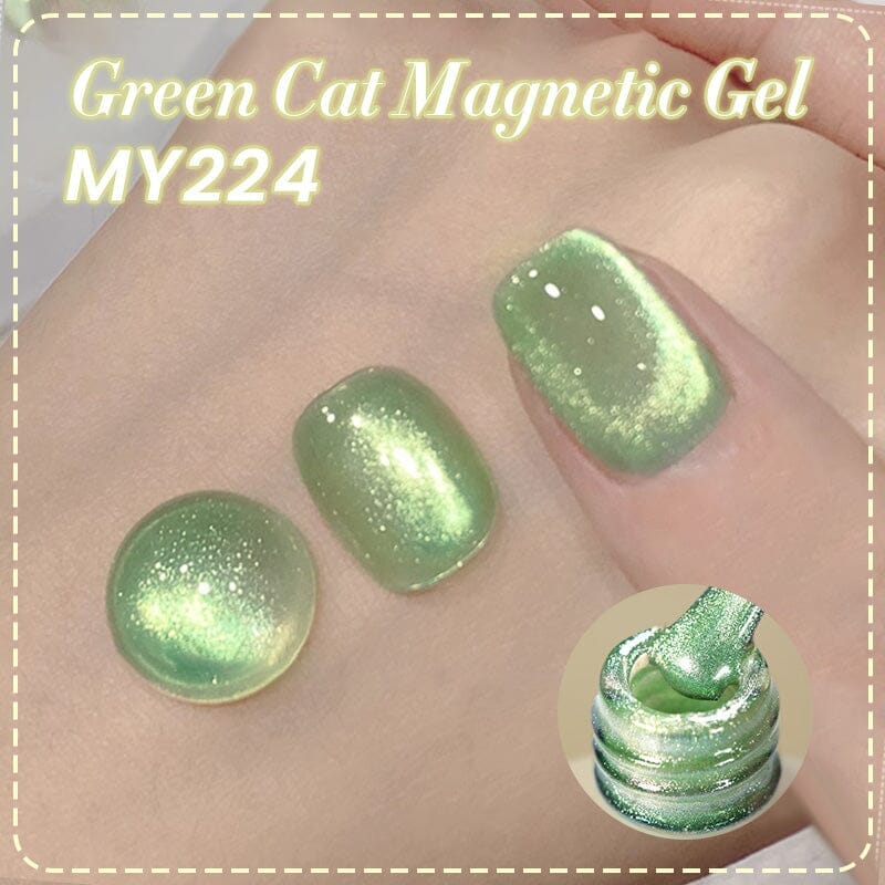 Green Cat Magnetic Gel Wizard of Oz 10ml Gel Nail Polish BORN PRETTY MY224