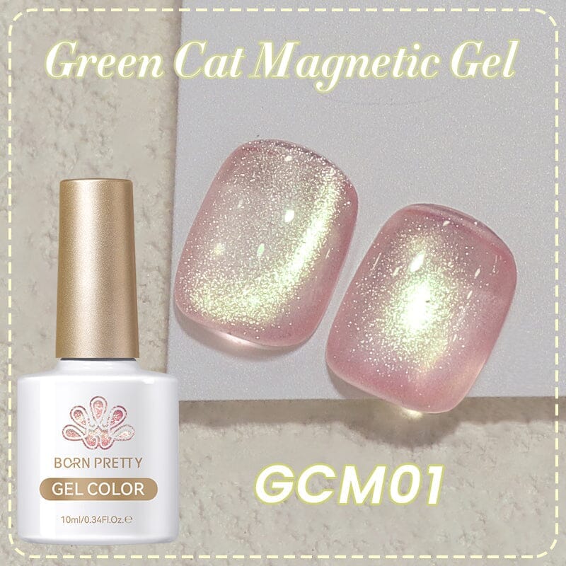 Green Cat Magnetic Gel Polish 10ml Gel Nail Polish BORN PRETTY GCM01
