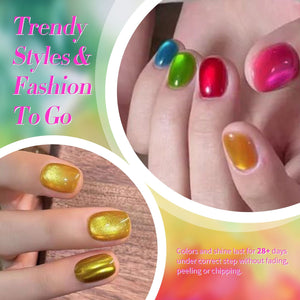 6 Colors Neon Glass Cat Magnetic Gel 7ml Gel Nail Polish BORN PRETTY