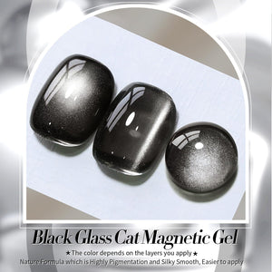 Black Glass Cat Magnetic Gel Polish 15ml Gel Nail Polish BORN PRETTY