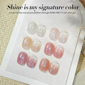 White-shimmer Glitter Gel Polish 15ml Gel Nail Polish BORN PRETTY