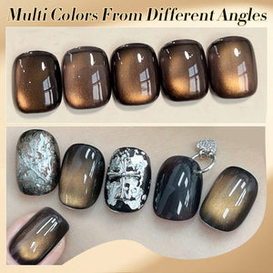 Black Glass Cat Magnetic Gel Polish MY49 Crow 10ml Gel Nail Polish BORN PRETTY