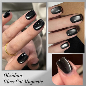 Black Glass Cat Magnetic Gel Polish 10ml Gel Nail Polish BORN PRETTY